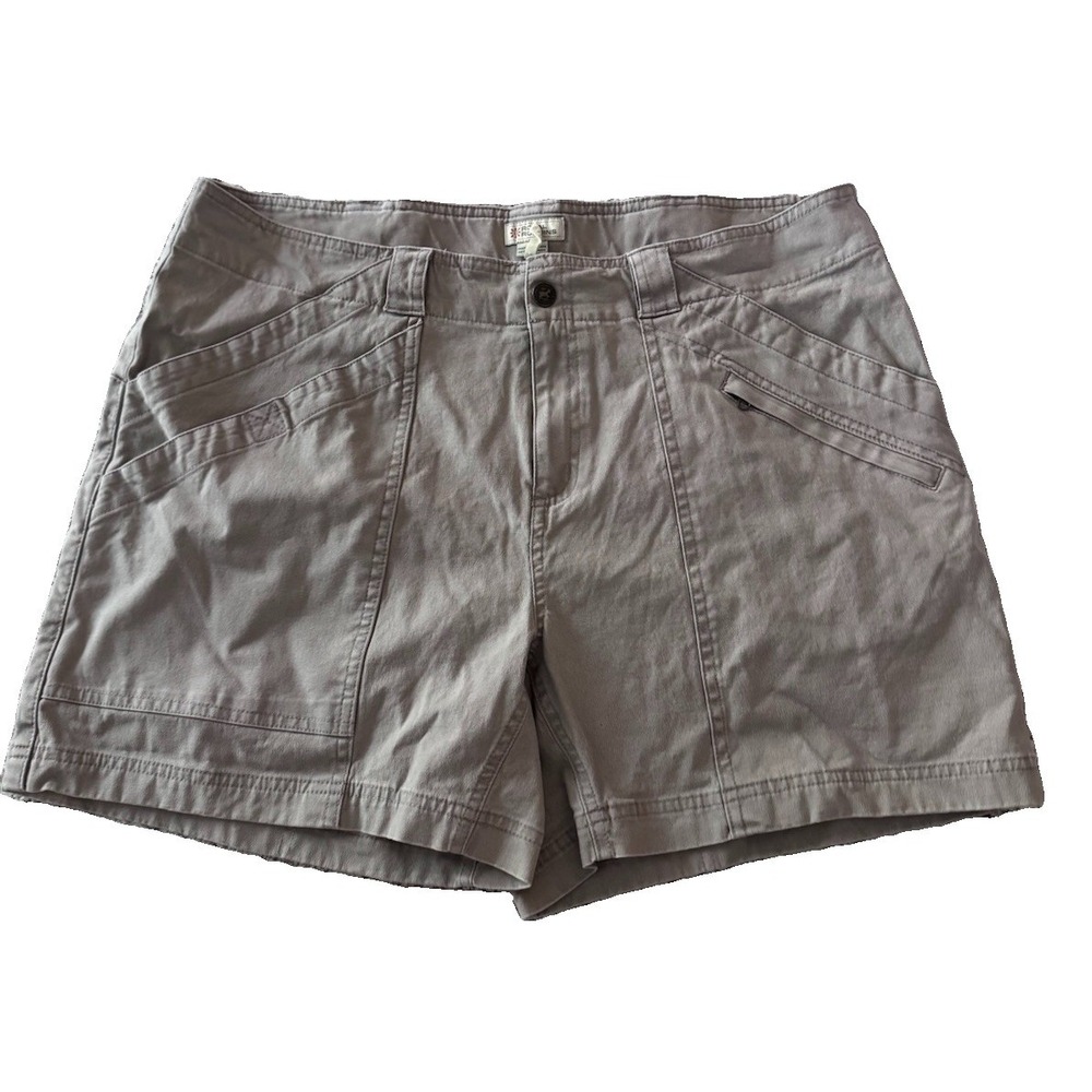 Royal Robbins Women Size 16 Khaki Nylon Shorts Hiking Beige
